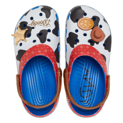 Saboti Crocs Classic Toddler Toy Story Woody Clog Albastru - Blue Jean foto