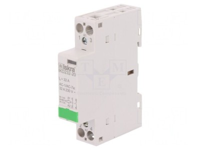 Contactor 2-poli 32A 24V AC/DC NO x2 foto