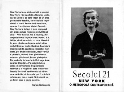 Secolul 21_NEW YORK &amp;ndash; O METROPOLĂ CONTEMPORANĂ foto