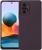 Husa Silicon Silk Touch compatibila cu Xiaomi Redmi Note 10 Pro, interior catifea, Visiniu, Oem