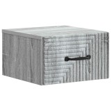 vidaXL Dulap de noapte suspendat Sonoma gri 34,5 x 33 x 20 cm 898607