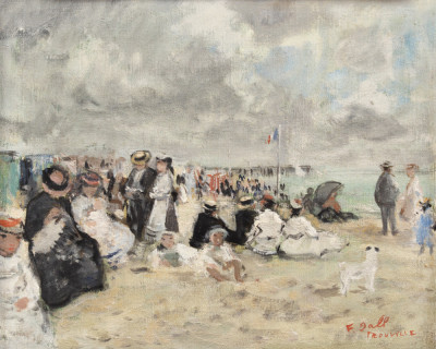 Francisc Gall - Plaja la Trouville - lot 88 din Licitația Toamnă - 2023 Artmark foto