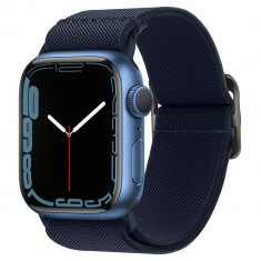 Curea Spigen Fit Lite pentru Apple Watch 4/5/6/7/8/9/Se/Ultra 1/2 (42/44/45/49 mm) Albastru inchis