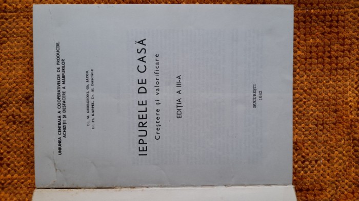 1982-Iepurele de casa,crestere si valorificare.