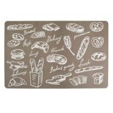 Suport farfurie din plastic, Taupe, 43.5x28.5cm, Design p&acirc;ine, CMCLASS
