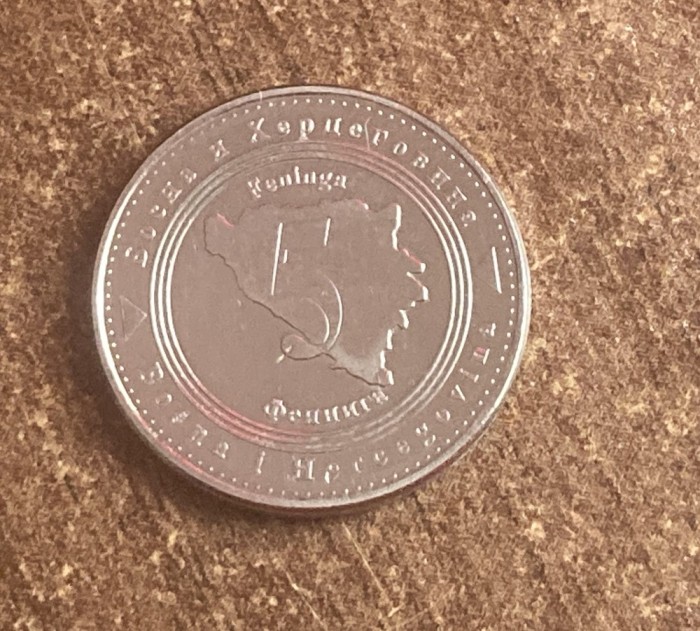 C50 - Moneda foarte veche - Bosnia si Hertegovina - 5 fening - 2008
