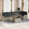 vidaXL Set de canapele pentru grădină 7 pcs Gri deschis Rattan poli 3348478