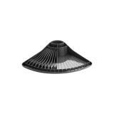 Cumpara ieftin Scurgator de vase din plastic, forma evantai, negru, 330 x 330 x 90 mm