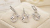 Cumpara ieftin Set Bijuterii din Argint 925 , zGlow Butterflies, (Cercei E i Pandantiv)