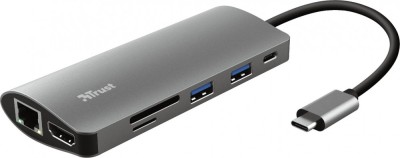 Adaptor multiport Trust Dalyx 7-in-1 23775, USB-C foto