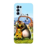 Husa compatibila cu Oppo A73, Viceversa, model Madagascar characters, Silicon, TPU, Transparent, Carcasa