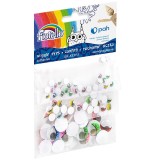 Ochi cu gene pentru activitati crafts,plastic,3 marimi,80 bucati