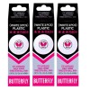 Set 3 cutii cu 3 mingi tenis de masa Butterfly *** R40+ ITTF, 9 bucati, albe