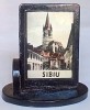 Microvedere-bibelou Sibiu Brasov RPR 1964, Plastic, Coop. Arta Manuala Sibiu, 36x23x37mm