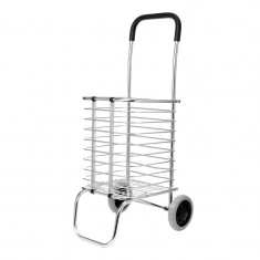 Carucior metalic pentru cumparaturi Grocery Basket, maxim 65 kg, pliabil foto