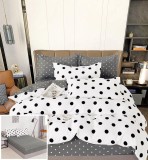 Cumpara ieftin Lenjerie Pat Bumbac Gri Elastic Zelie Sx094 6 Piese 180x200 cm