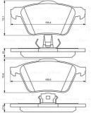 BOSCH 0 986 494 158 set placute frana,frana disc
