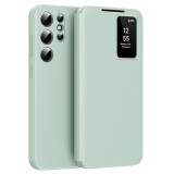 Husa tip carte SmartView Piele Ecologica pentru Samsung Galaxy S25 Ultra - Verde