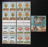 R.CENTRAFRICA -BALOANE-1 SERIE 4 V.IN BLOC DE 4+1 S/SH.-MNH**- R CAF 191C