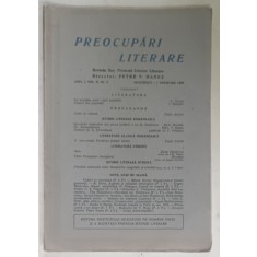 PREOCUPARI LITERARE , REVISTA SOC. PRIETENII ISTORIEI LITERARE , NR. 4 , 1936