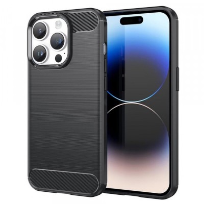 Husa pentru Apple iPhone 14 Pro, Techsuit, Carbon, Neagra foto