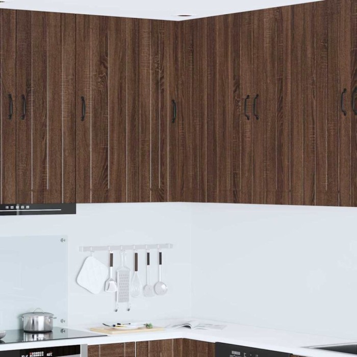 vidaXL Dulap suspendat de bucătărie Stejar &icirc;nchis 57 x 57 x 100 cm 885172