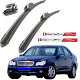 Cumpara ieftin Ștergătoare TeamCar&reg; Mercedes-Benz Sedan W203 2000&ndash;06/2003 (pre-facelift) &ndash; Set față Flat