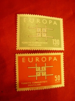 Serie Turcia 1963 - Europa CEPT , 2 valori foto