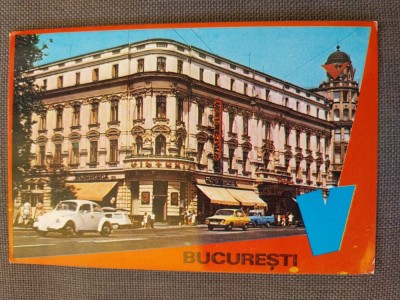 CPIB 23134 CARTE POSTALA - BUCURESTI. HOTEL &amp;quot;VICTORIA&amp;quot;, NECIRCULATA, MASINA DE EPOCA foto