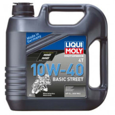 Ulei Motor 4T LIQUI MOLY Basic Street 10W40 4l, API SM JASO MA-2 Mineral