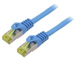 Cabluri Patch S/FTP 6a LSZH albastru 2m 27AWG
