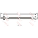 Conducta / cablu frana MERCEDES C-CLASS (W202) (1993 - 2000) TRW PHB353