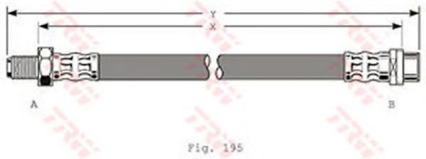 Conducta / cablu frana MERCEDES E-CLASS Combi (S210) (1996 - 2003) TRW PHB353