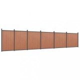 Cumpara ieftin Panou pentru gard, maro, 1045x186 cm, WPC