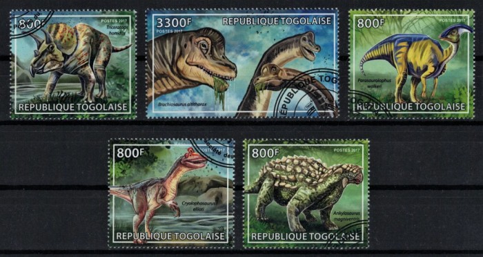 TOGO 2017 - Dinozauri / serie completa