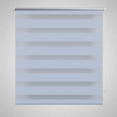 Jaluzea tip zebra, 140 x 175 cm, alb foto