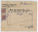 Romania, Costica Varzaru, Magazin technic, Bon de Cassa, Craiova, 1948