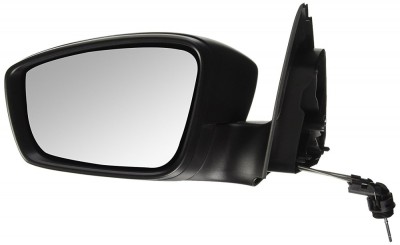 Oglinda exterioara Seat Toledo (Nh), 10.2012-, Skoda Rapid (Nh), 10.2012- , partea Stanga, culoare sticla crom, sticla convexa, cu carcasa neagra, aj foto