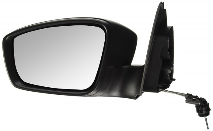 Oglinda exterioara Seat Toledo (Nh), 10.2012-, Skoda Rapid (Nh), 10.2012- , partea Stanga, culoare sticla crom, sticla convexa, cu carcasa neagra, aj