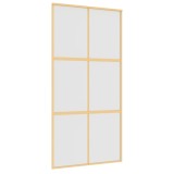 Cumpara ieftin Usa glisanta, auriu, 102,5x205 cm, sticla ESG mata si aluminiu