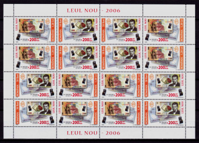 RO 2006,LP 1750b , &amp;quot;Leul Nou 2006&amp;quot; , minicoala 16 marci/8 serii , MNH foto