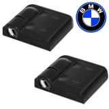 Set 2 proiectoare logo BMW cu holograma pe LED HAWIRE, Compatibil cu toate modelele BMW, Pe senzor, 3 baterii AAA, Iluminare portiera, Alb