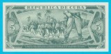 Cuba 5 Pesos 1987 &quot;Invazia din 1958&quot; UNC seria YD15 790787