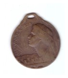 Medalie unifata Regina Maria 10 ani Unirea 1918-1928, stare buna