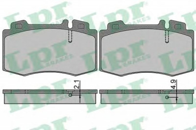 Set placute frana,frana disc MERCEDES S-CLASS (W220) (1998 - 2005) LPR 05P849 foto