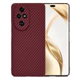 Husa slim carbon pentru honor 200 pro - protectie premium fibershell, red