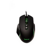 Mouse Gaming Spacer SPGM-PULSAR-SPEED, USB, 8.000 DPI, iluminare RGB (Negru)