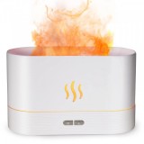 Umidificator Ultrasonic 190ml Cromoterapie Aromaterapie Efect Flacara