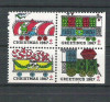 USA, Cinderella 1967 Christmas x 4, MNH, imperf. right+bottom L.082, Nestampilat