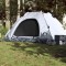 Gossi cort de camping 5 persoane, alb opac, setare rapida, tesatura